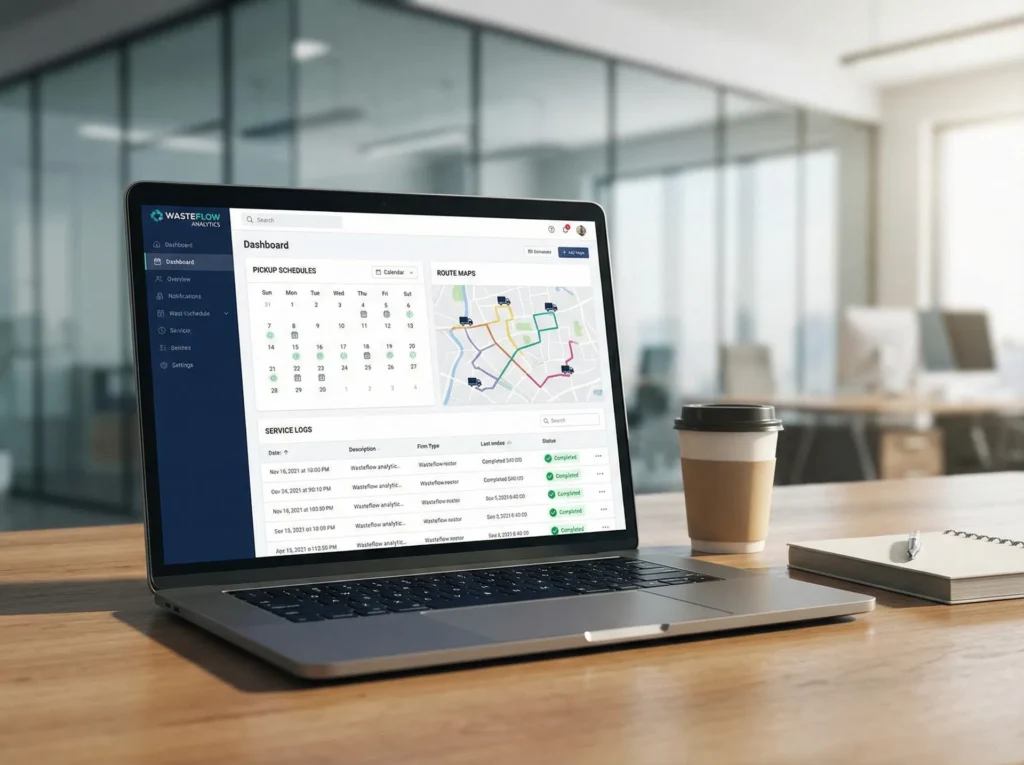 Laptop showing billing dashboard
