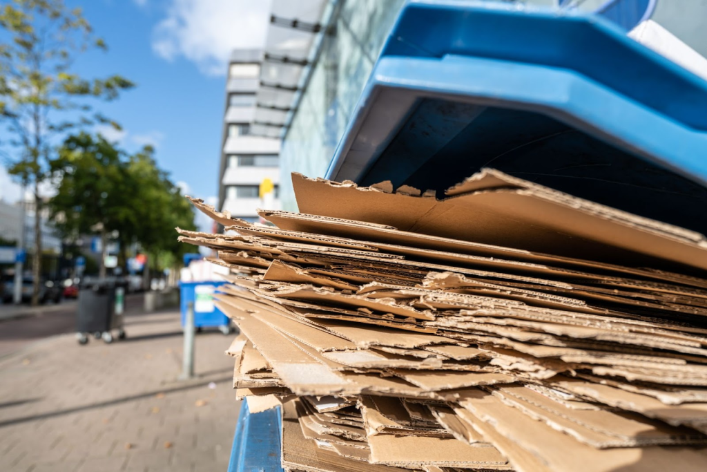 stack of cardboard boxes