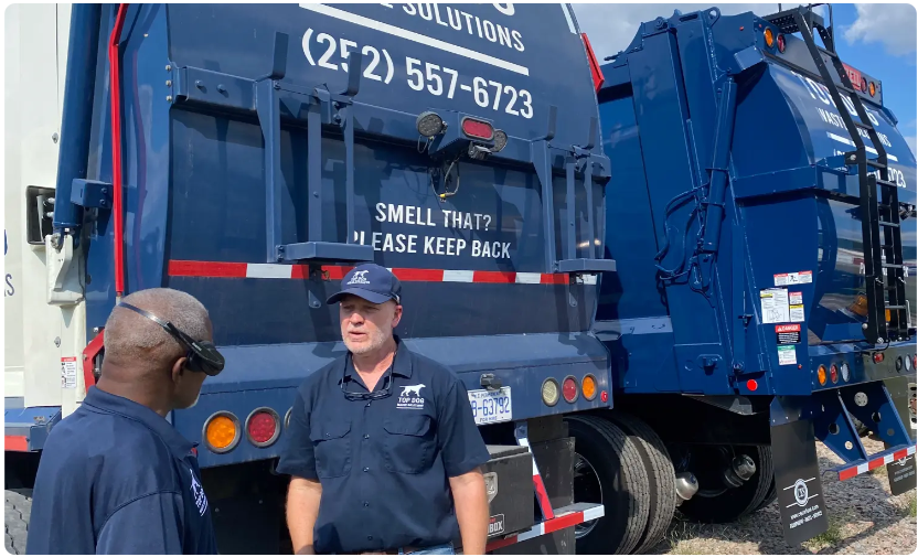 Top Dog Waste staff working